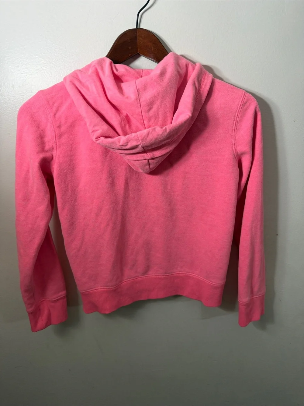 GAP Pink Full-Zip Hooded Sweatshirt with Logo